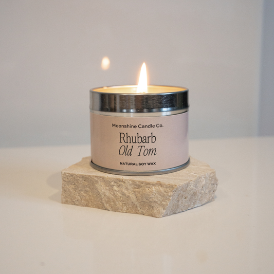 Luxury Vegan Soy Candle - Rhubarb Old Tom