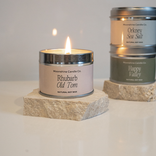 Luxury Vegan Soy Candle - Rhubarb Old Tom