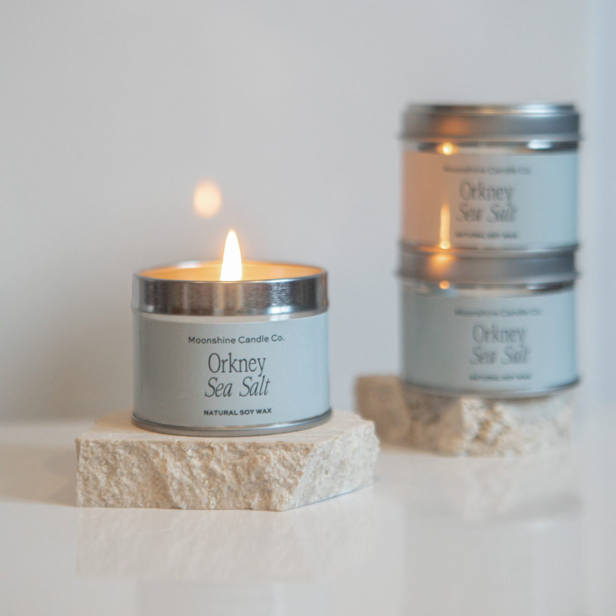 Luxury Vegan Soy Candle - Orkney Sea Salt